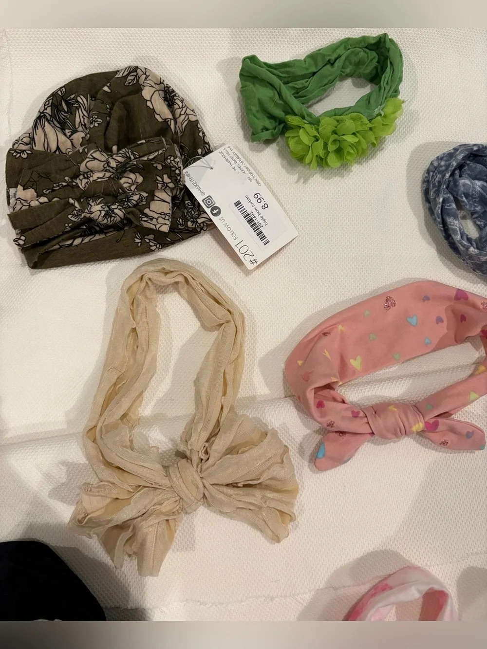 NWOT! Infant/toddler set of 11 headbands and hat bundle!!